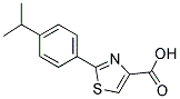 2-(4-ISOPROPYL-PHENYL)-THIAZOLE-4-CARBOXYLIC ACID 结构式