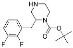 2-(2,3-DIFLUORO-BENZYL)-PIPERAZINE-1-CARBOXYLIC ACID TERT-BUTYL ESTER 结构式