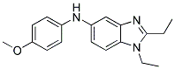 (1,2-DIETHYL-1H-BENZOIMIDAZOL-5-YL)-(4-METHOXY-PHENYL)-AMINE 结构式