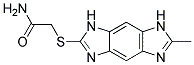 2-[(6-METHYL-1,7-DIHYDROIMIDAZO[4,5-F]BENZIMIDAZOL-2-YL)THIO]ACETAMIDE 结构式