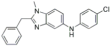 (2-BENZYL-1-METHYL-1H-BENZOIMIDAZOL-5-YL)-(4-CHLORO-PHENYL)-AMINE 结构式