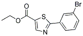 2-(3-Bromo-phenyl)-thiazole-5-carboxylic acid ethyl ester 结构式