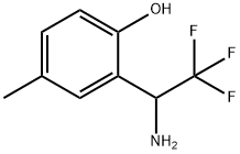 2-(1-氨基-2,2,2-三氟乙基)-4-甲基苯酚 结构式