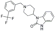 1-(1-[3-(TRIFLUOROMETHYL)BENZYL]PIPERIDIN-4-YL)-1,3-DIHYDRO-2H-BENZIMIDAZOL-2-ONE 结构式