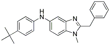 (2-BENZYL-1-METHYL-1H-BENZOIMIDAZOL-5-YL)-(4-TERT-BUTYL-PHENYL)-AMINE 结构式