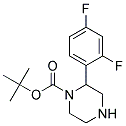 2-(2,4-DIFLUORO-PHENYL)-PIPERAZINE-1-CARBOXYLIC ACID TERT-BUTYL ESTER 结构式