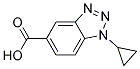 1-CYCLOPROPYL-1H-BENZOTRIAZOLE-5-CARBOXYLIC ACID 结构式