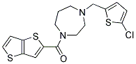 1-[(5-CHLORO-2-THIENYL)METHYL]-4-(THIENO[3,2-B]THIEN-2-YLCARBONYL)-1,4-DIAZEPANE 结构式