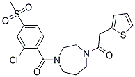1-[2-CHLORO-4-(METHYLSULFONYL)BENZOYL]-4-(2-THIENYLACETYL)-1,4-DIAZEPANE 结构式