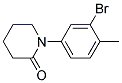 1-(3-BROMO-4-METHYL-PHENYL)-PIPERIDIN-2-ONE 结构式