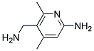 2-AMINO-4,6-DIMETHYL-5-AMINOMETHYLPYRIDINE 结构式