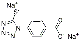 1-(4-CARBOXYPHENYL)-5-MERCAPTOTETRAZOLE DISODIUM SALT 结构式