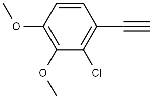 2-氯-1-乙炔基-3,4-二甲氧基苯 结构式