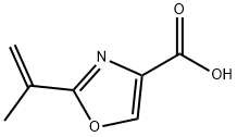 2-ISOPROPENYL-OXAZOLE-4-CARBOXYLIC ACID 结构式