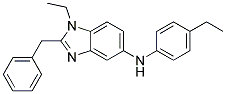 (2-BENZYL-1-ETHYL-1H-BENZOIMIDAZOL-5-YL)-(4-ETHYL-PHENYL)-AMINE 结构式