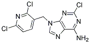 2-CHLORO-9-(2,6-DICHLORO-PYRIDIN-3-YLMETHYL)-9H-PURIN-6-YLAMINE 结构式