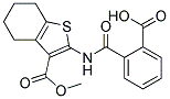 2-(2-CARBOXY-BENZOYLAMINO)-4,5,6,7-TETRAHYDRO-BENZO[B]THIOPHENE-3-CARBOXYLIC ACID METHYL ESTER 结构式