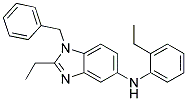(1-BENZYL-2-ETHYL-1H-BENZOIMIDAZOL-5-YL)-(2-ETHYL-PHENYL)-AMINE 结构式