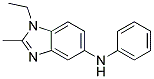(1-ETHYL-2-METHYL-1H-BENZOIMIDAZOL-5-YL)-PHENYL-AMINE 结构式