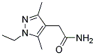 2-(1-ETHYL-3,5-DIMETHYL-1H-PYRAZOL-4-YL)-ACETAMIDE 结构式
