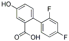 2',4'-Difluoro-4-hydroxy-[1,1'-biphenyl]-carboxylic acid 结构式