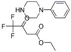 1-PHENYLPIPERAZINE ETHYL-4,4,4-TRIFLUORO-3-OXOBUTANOATE SALT 结构式