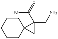 1-AMINOMETHYL-SPIRO[2,5]OCTANE-1-CARBOXYLIC ACID 结构式