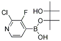 2-CHLORO-3-FLUOROPYRIDINE BORONIC ACID PINACOL ESTER 结构式