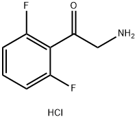 2-氨基-1-(2,6-二氟苯基)乙烷-1-酮盐酸 结构式