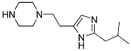 1-[2-(2-ISOBUTYL-IMIDAZOL-4-YL)-ETHYL]-PIPERAZINE 结构式