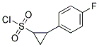 2-(4-FLUORO-PHENYL)-CYCLOPROPANESULFONYL CHLORIDE 结构式