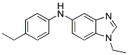 (1-ETHYL-1H-BENZOIMIDAZOL-5-YL)-(4-ETHYL-PHENYL)-AMINE 结构式