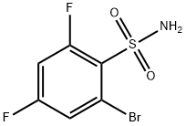 2-溴-4,6-二氟苯磺酰胺 结构式