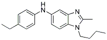 (1-BUTYL-2-METHYL-1H-BENZOIMIDAZOL-5-YL)-(4-ETHYL-PHENYL)-AMINE 结构式