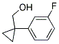 [1-(3-FLUORO-PHENYL)-CYCLOPROPYL]-METHANOL 结构式