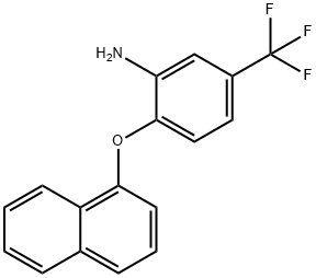 2-(1-NAPHTHYLOXY)-5-(TRIFLUOROMETHYL)ANILINE 结构式