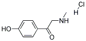 1-(4-Hydroxyphenyl)-2-(methylamino)ethanone hydrochloride 结构式