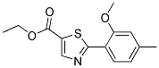 2-(2-METHOXY-4-METHYL-PHENYL)-THIAZOLE-5-CARBOXYLIC ACID ETHYL ESTER 结构式