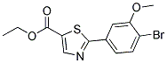 2-(4-BROMO-3-METHOXY-PHENYL)-THIAZOLE-5-CARBOXYLIC ACID ETHYL ESTER 结构式