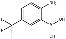 [2-AMINO-5-(TRIFLUOROMETHYL)PHENYL]BORONIC ACID 结构式