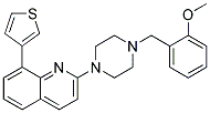 2-[4-(2-METHOXYBENZYL)PIPERAZIN-1-YL]-8-(3-THIENYL)QUINOLINE 结构式