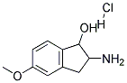 2-Amino-5-methoxy-indan-1-ol hydrochloride 结构式