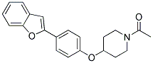 1-ACETYL-4-[4-(1-BENZOFURAN-2-YL)PHENOXY]PIPERIDINE 结构式