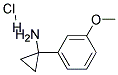 1-(3-甲氧苯基)环丙氨盐酸盐 结构式