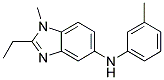 (2-ETHYL-1-METHYL-1H-BENZOIMIDAZOL-5-YL)-M-TOLYL-AMINE 结构式