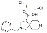 2-BENZYL-8-METHYL-2,8-DIAZA-SPIRO[4.5]DECANE-4-CARBOXYLIC ACID DIHYDROCHLORIDE 结构式