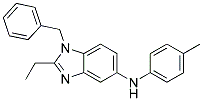 (1-BENZYL-2-ETHYL-1H-BENZOIMIDAZOL-5-YL)-P-TOLYL-AMINE 结构式