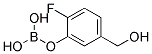 2-Fluoro-5-hydroxymethylphenylbornic acid 结构式