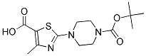 2-(4-Boc-Piperazine-1-Yl)-4-Methyl-5-Thiazolecarboxylic Acid 结构式