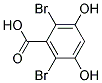 2,6-二溴-3,5-二羟基苯甲酸 结构式